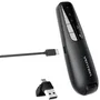 Vention Presentador inalámbrico KQPB0 2.4GHz Negro con Air Mouse y Láser Rojo